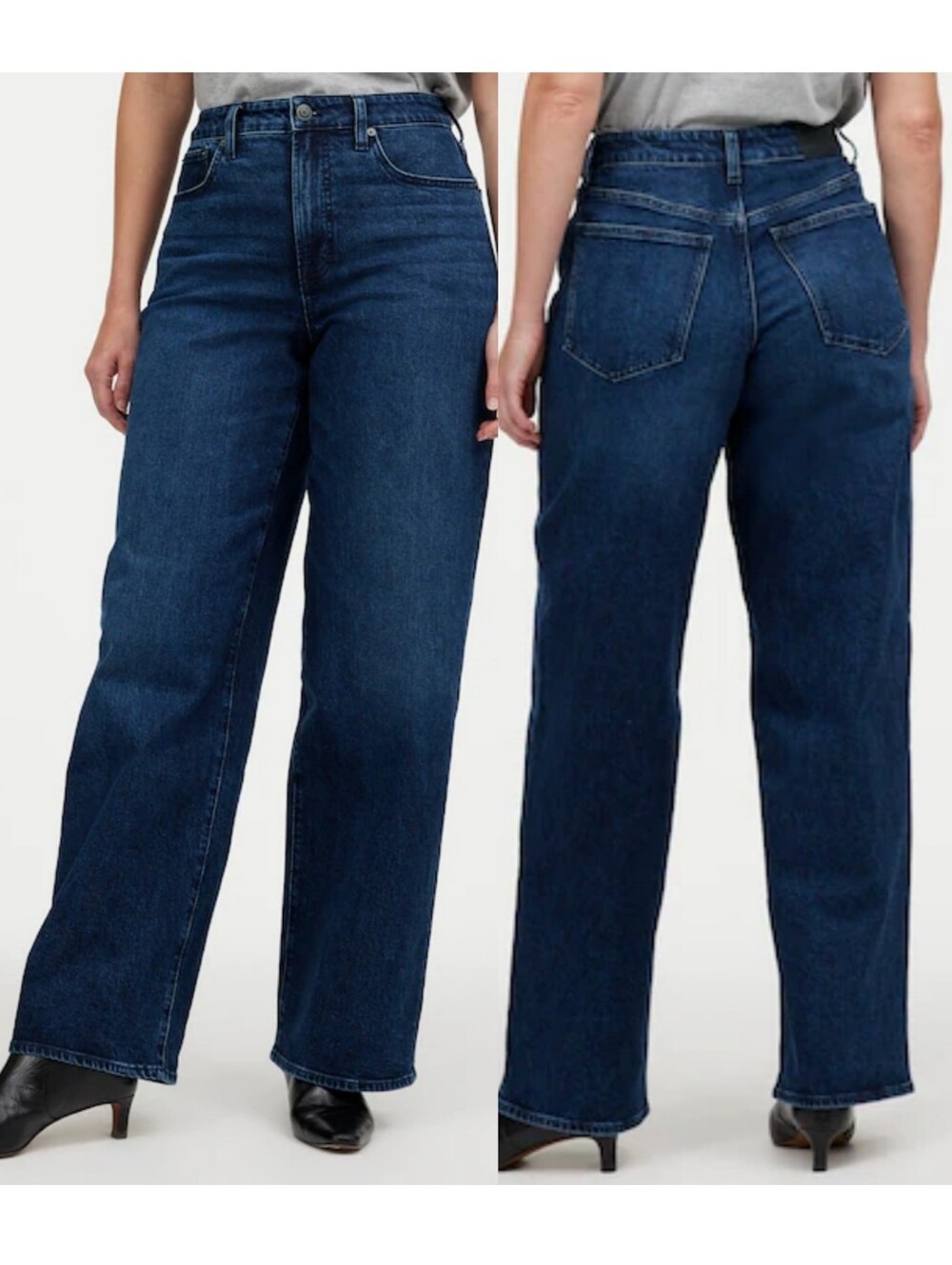 Madewell The Curvy Perfect Vintage Wide-Leg Jean nighthawk wash Size 33